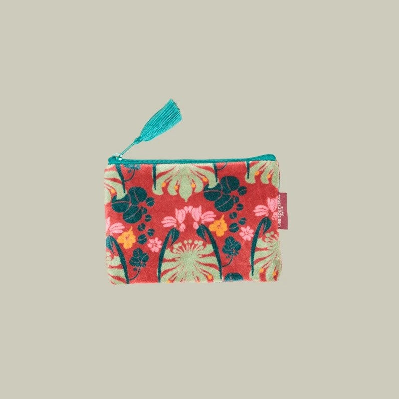 【Les Touristes】Velvet Card Holder & Coin Purs_brick