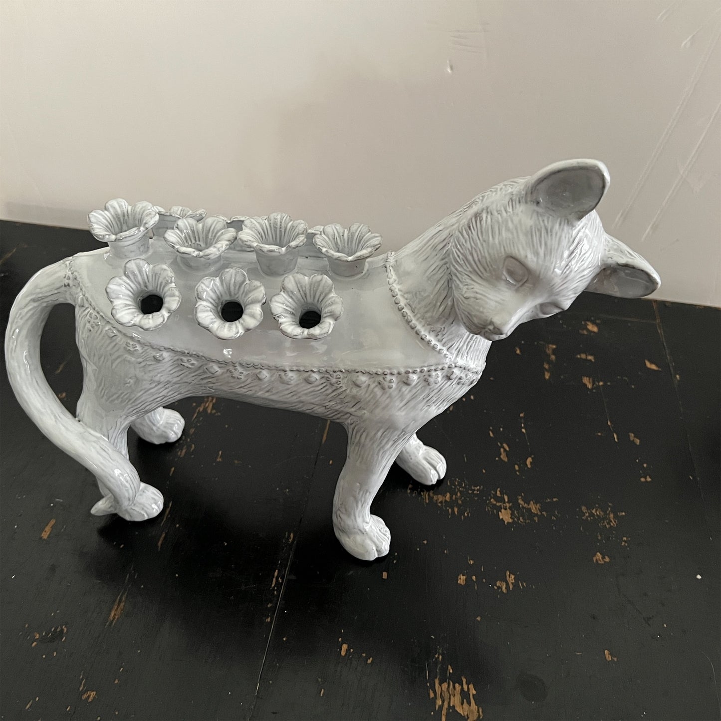 【Astier de Villatte】Cat Flower Holder - Right