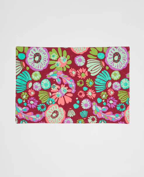 【Les Touristes】TABLE MAT_molly burgundy / iris gold