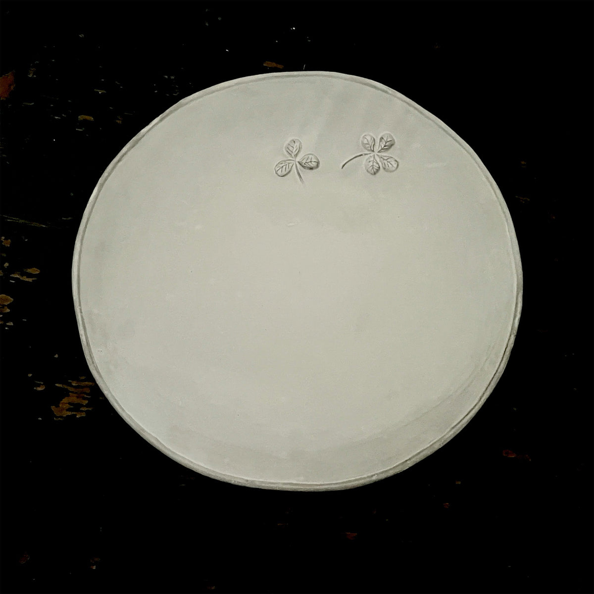 【Astier de Villatte】Large Trefles Dinner Plate