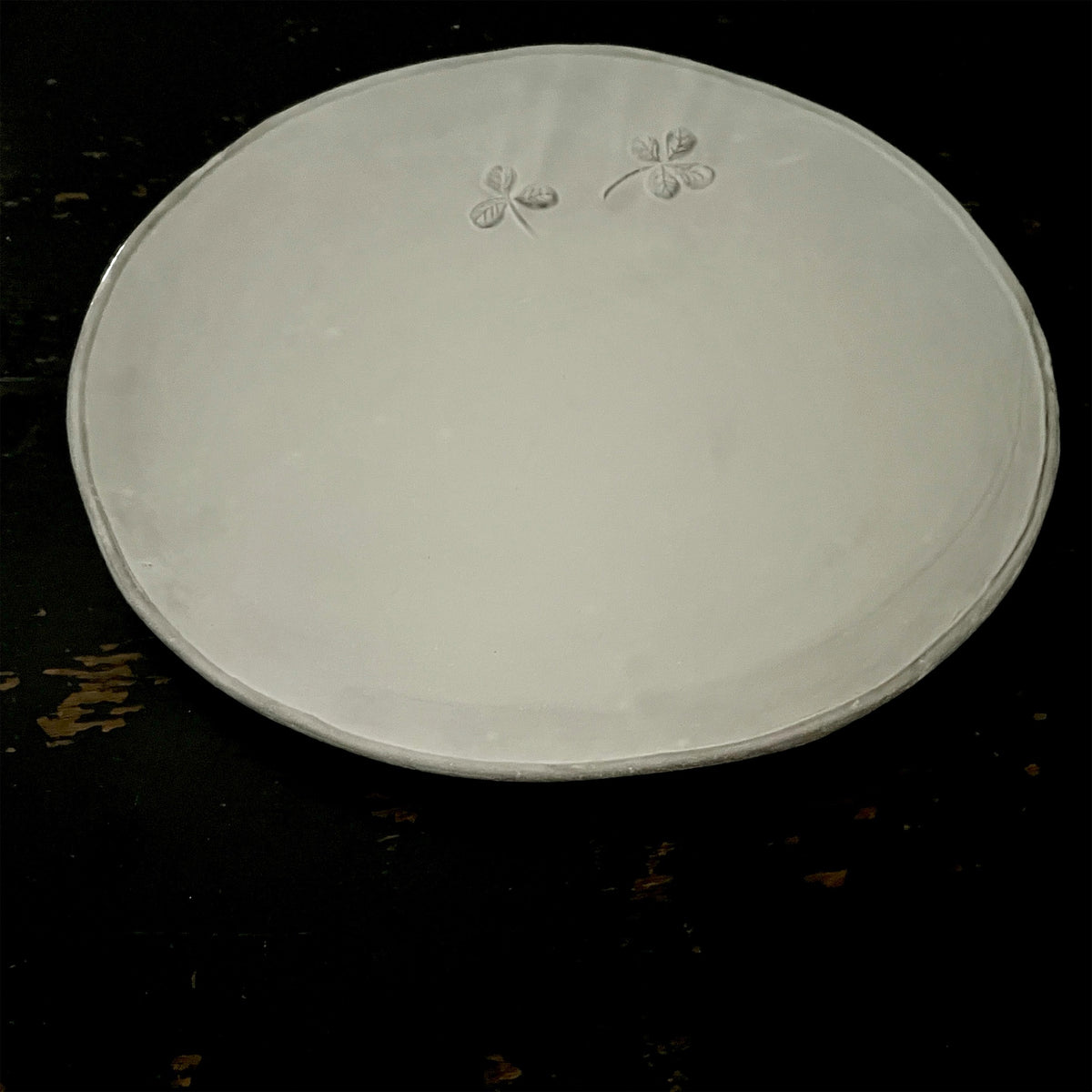 【Astier de Villatte】Large Trefles Dinner Plate