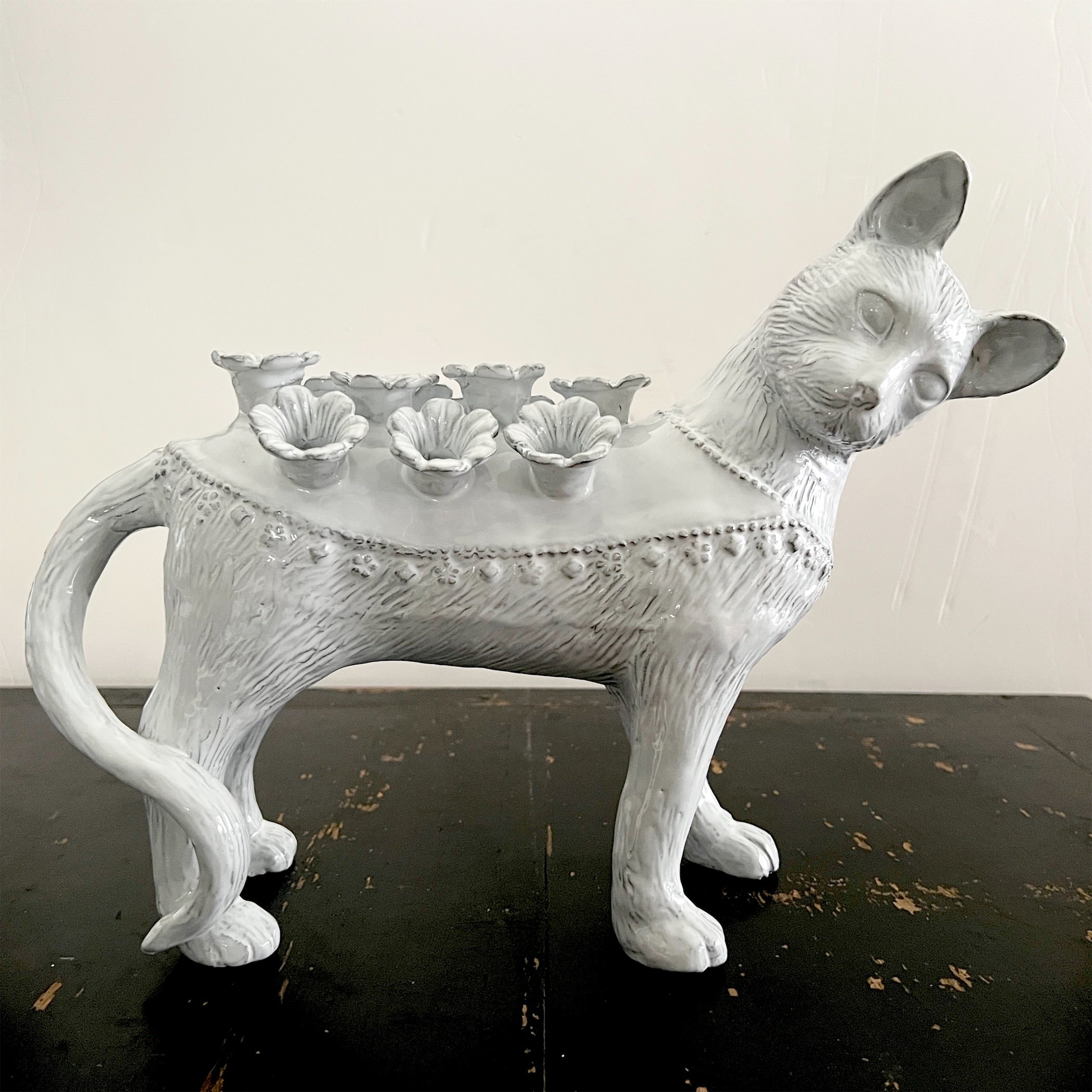 Astier de Villatte】Cat Flower Holder - Right | フィール