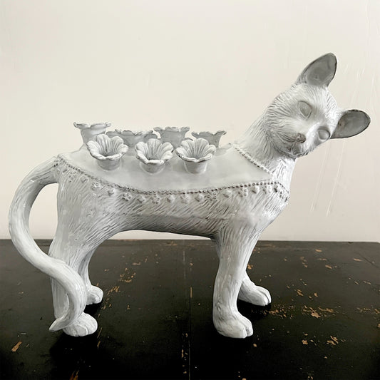 【Astier de Villatte】Cat Flower Holder - Right