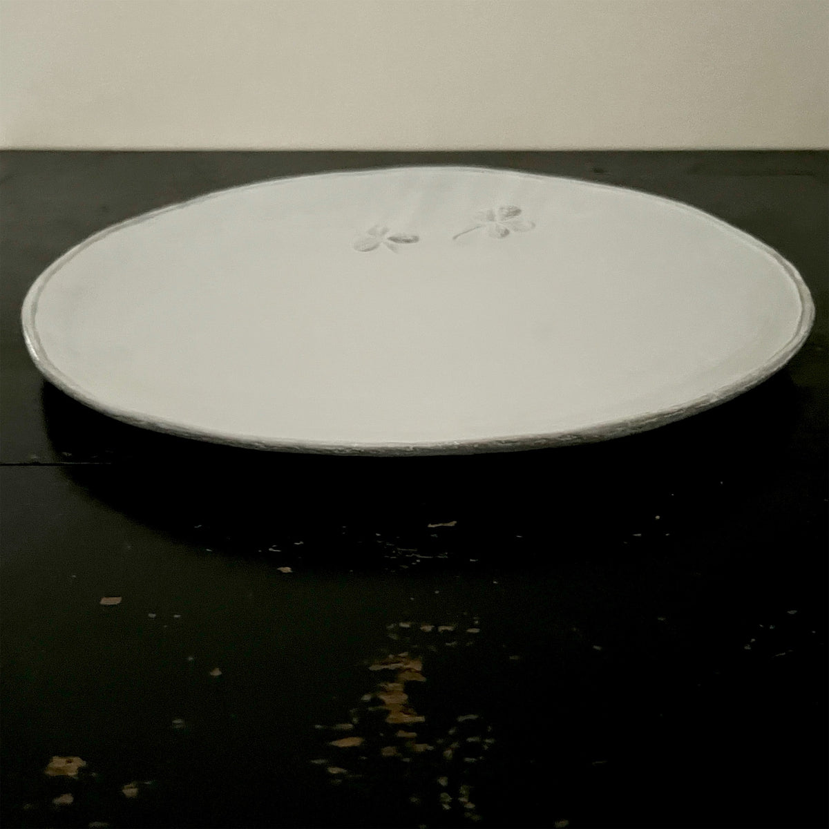 【Astier de Villatte】Large Trefles Dinner Plate