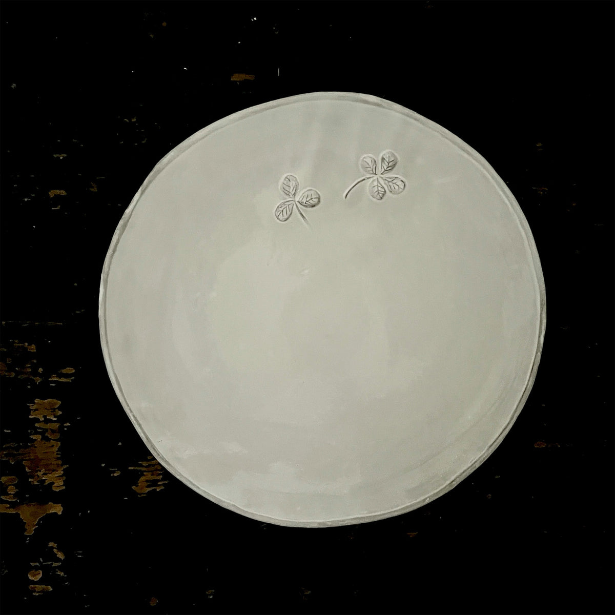 【Astier de Villatte】Large Trefles Dinner Plate