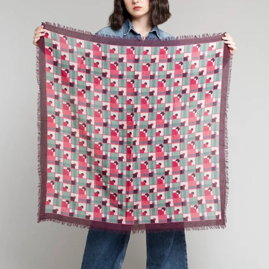 【Les Touristes】Scarf 90×90_aberdeen