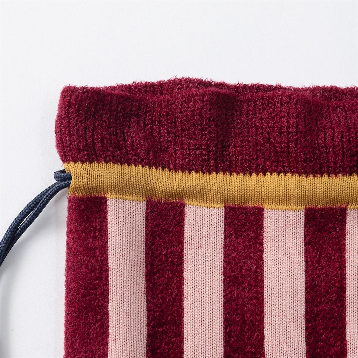 【TRICOTE】STRIPED SHAGGY MINI POUCH
