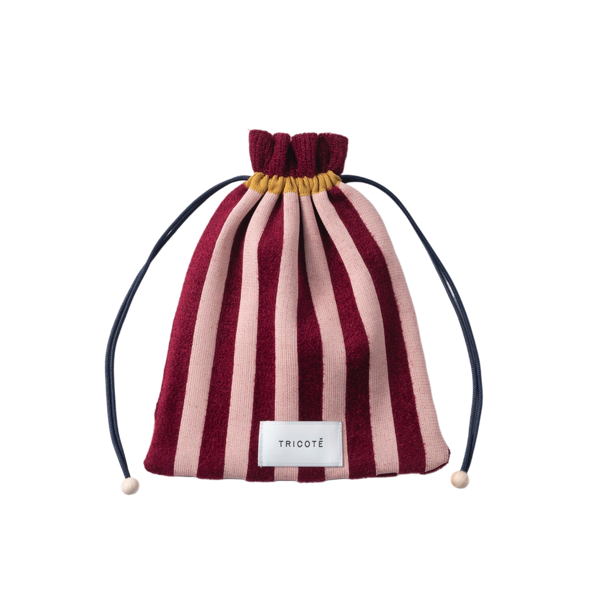 【TRICOTE】STRIPED SHAGGY MINI POUCH