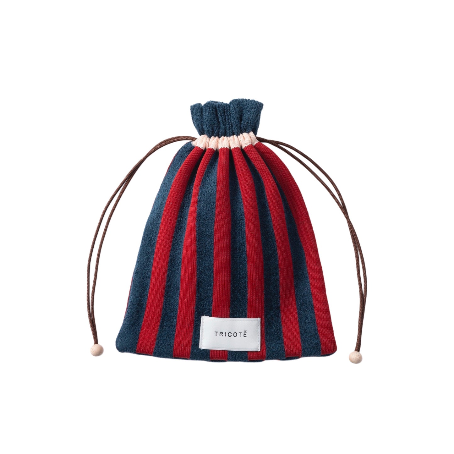 【TRICOTE】STRIPED SHAGGY MINI POUCH