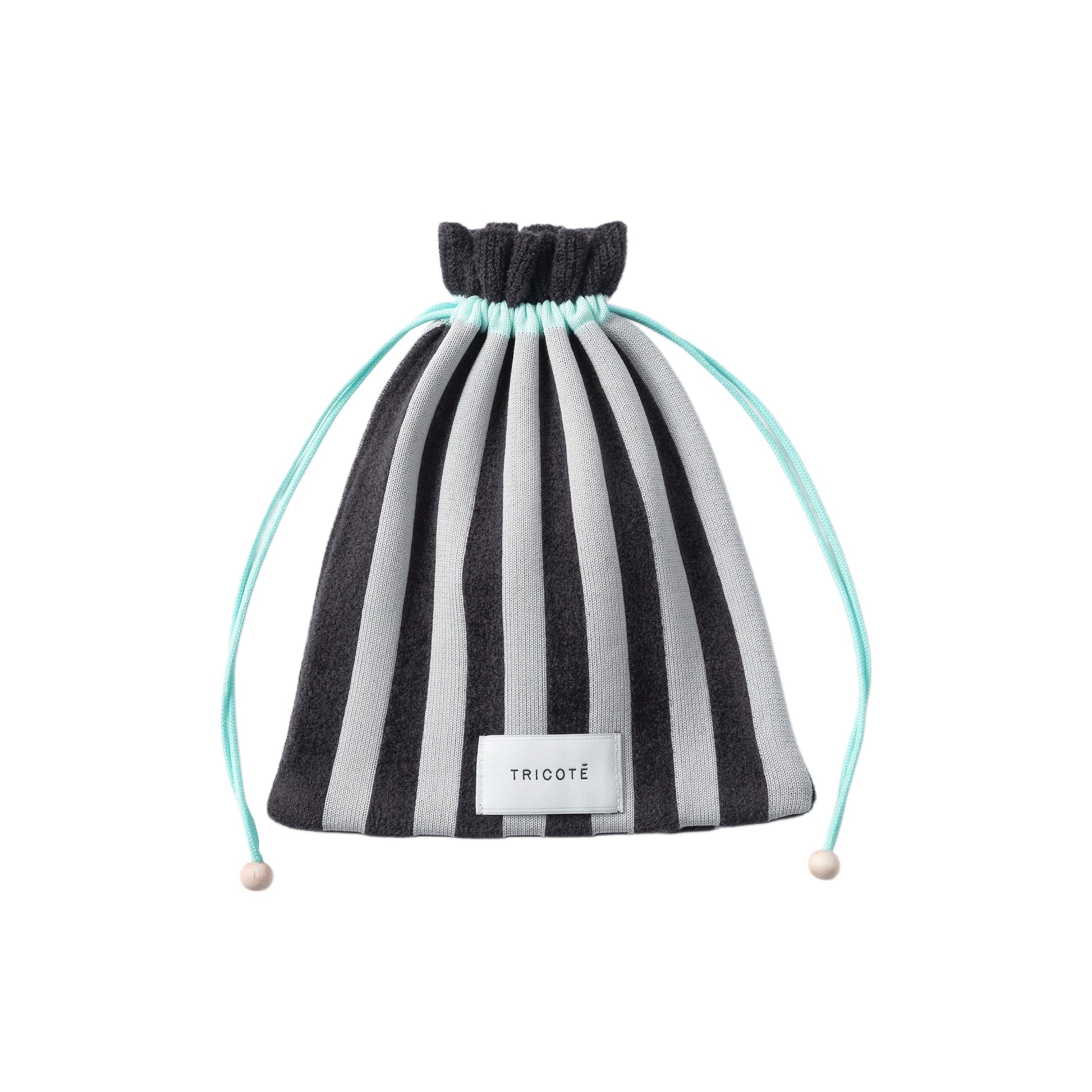 【TRICOTE】STRIPED SHAGGY MINI POUCH