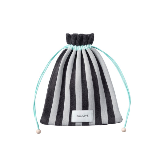 【TRICOTE】STRIPED SHAGGY MINI POUCH