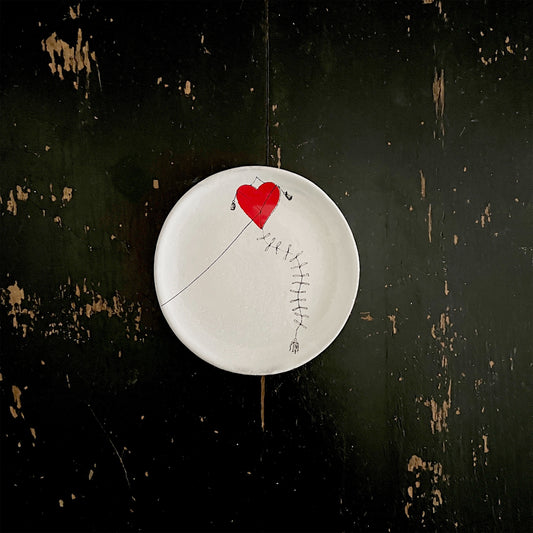 【Astier de Villatte】Heart Kite Small Dish