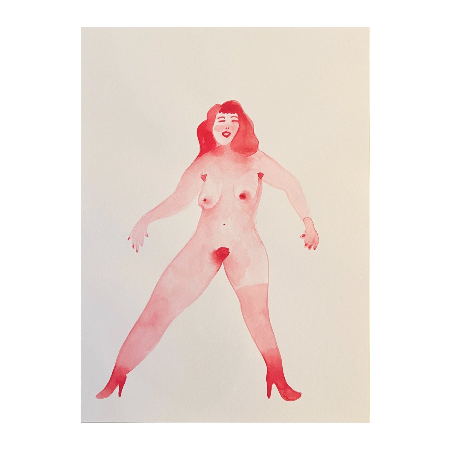 【Cathy Burghi 】全身前向き足開げる