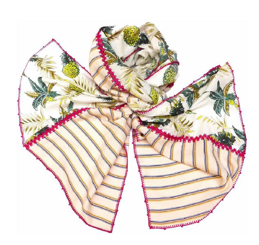 【Leo Atlante】NESNESS Scarf_palm tree green