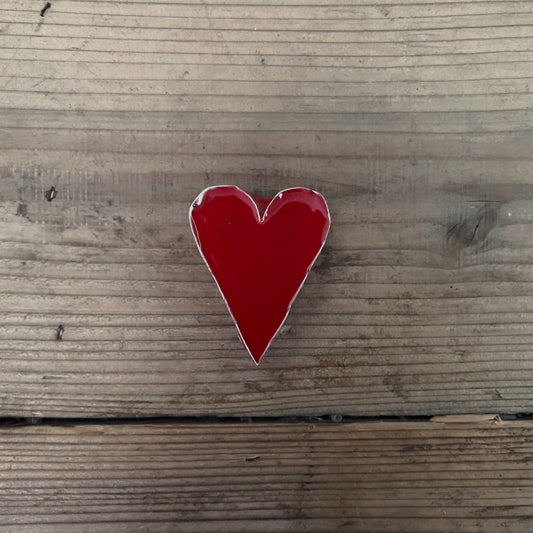 【MV% ceramics design】MEDIUM RED HEART