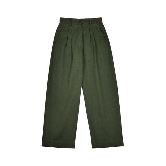 【Mii Collection】Plain Woven Loose Fit Pant #111