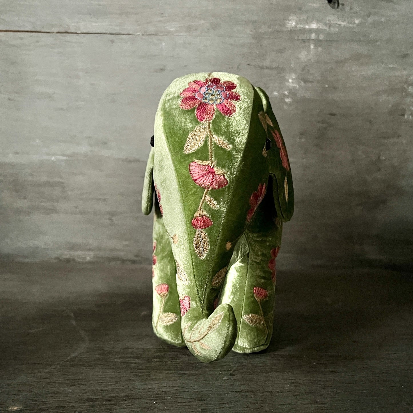 【Anke Drechsel】シルクベルベット Elephant_Emerald