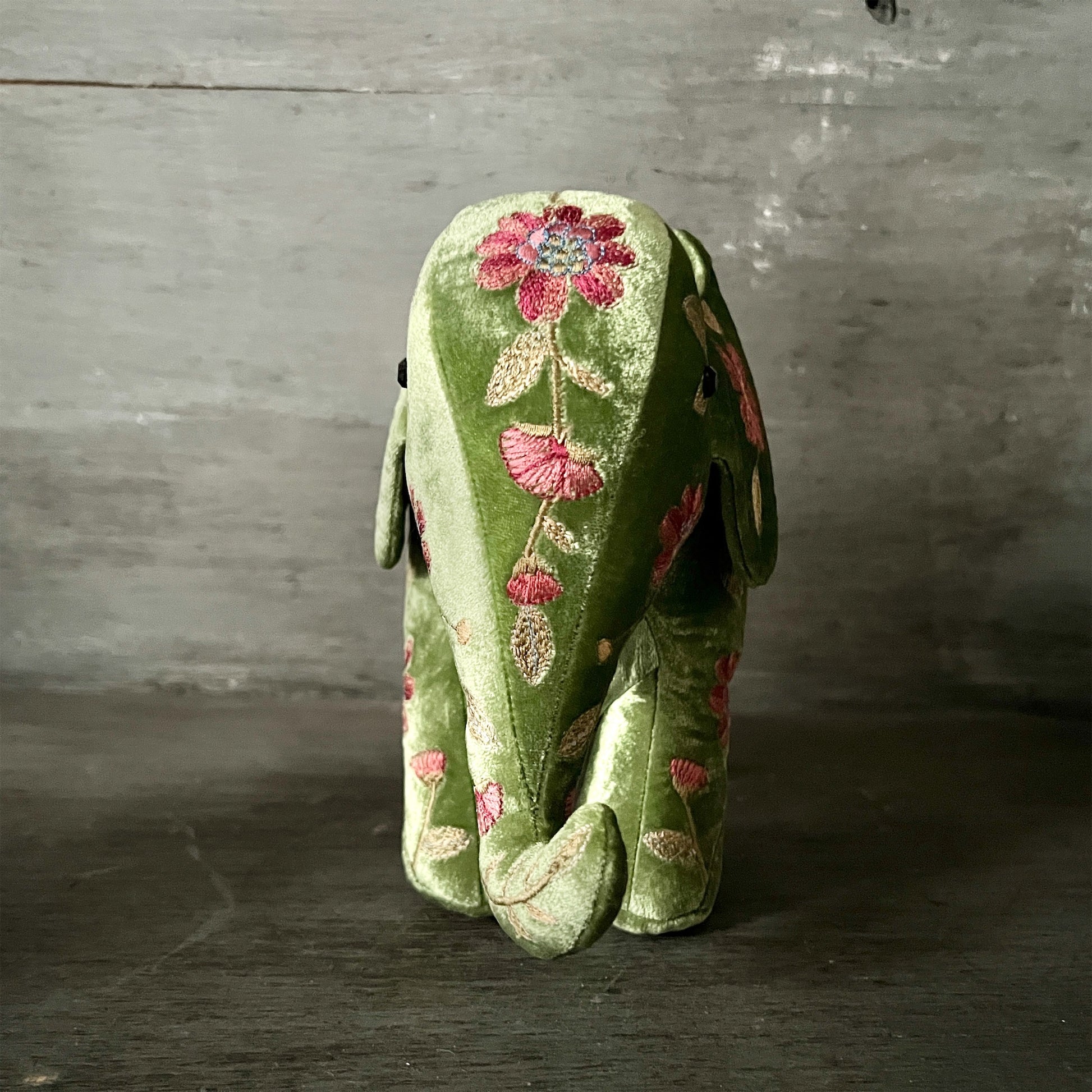 【Anke Drechsel】シルクベルベット Elephant_Emerald