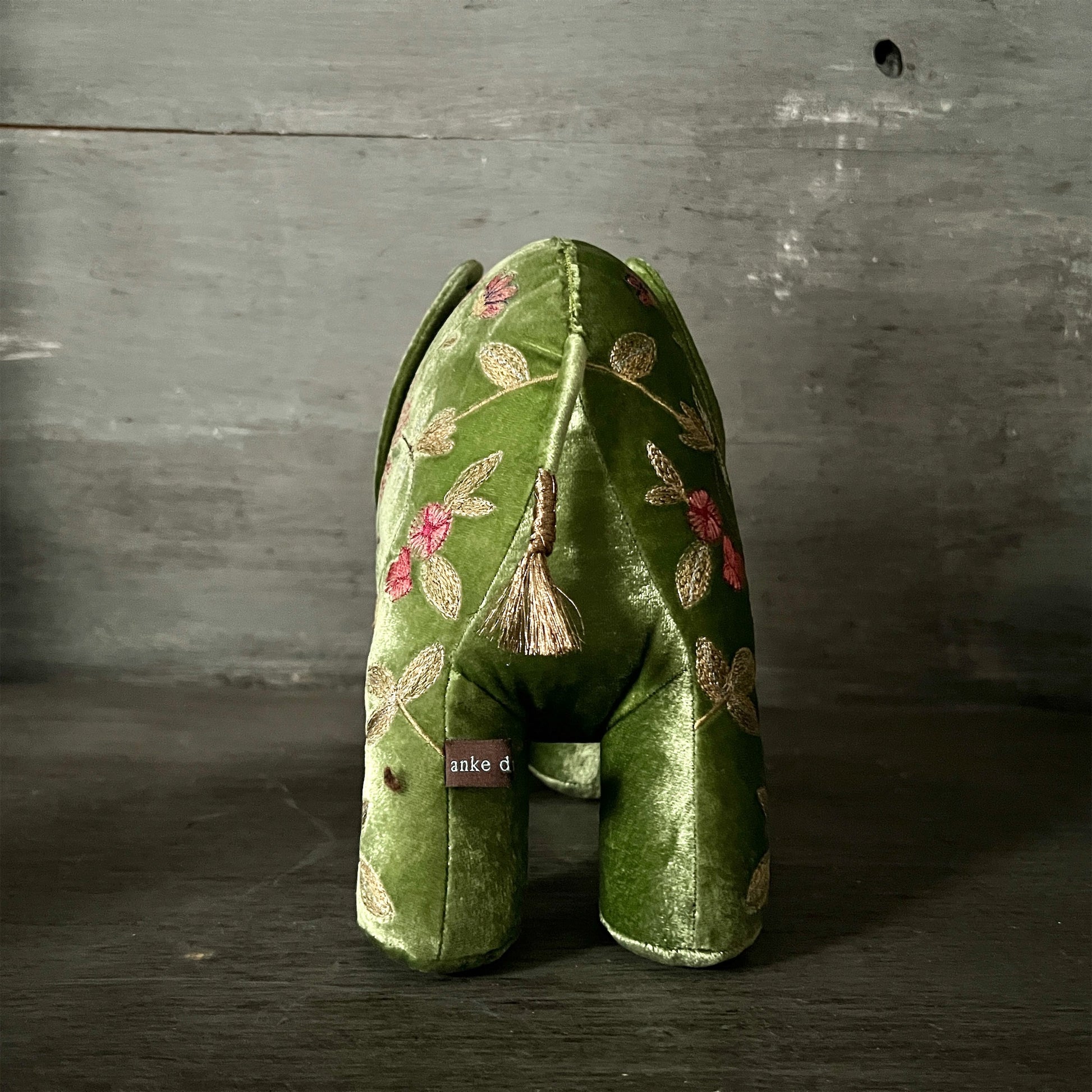 【Anke Drechsel】シルクベルベット Elephant_Emerald