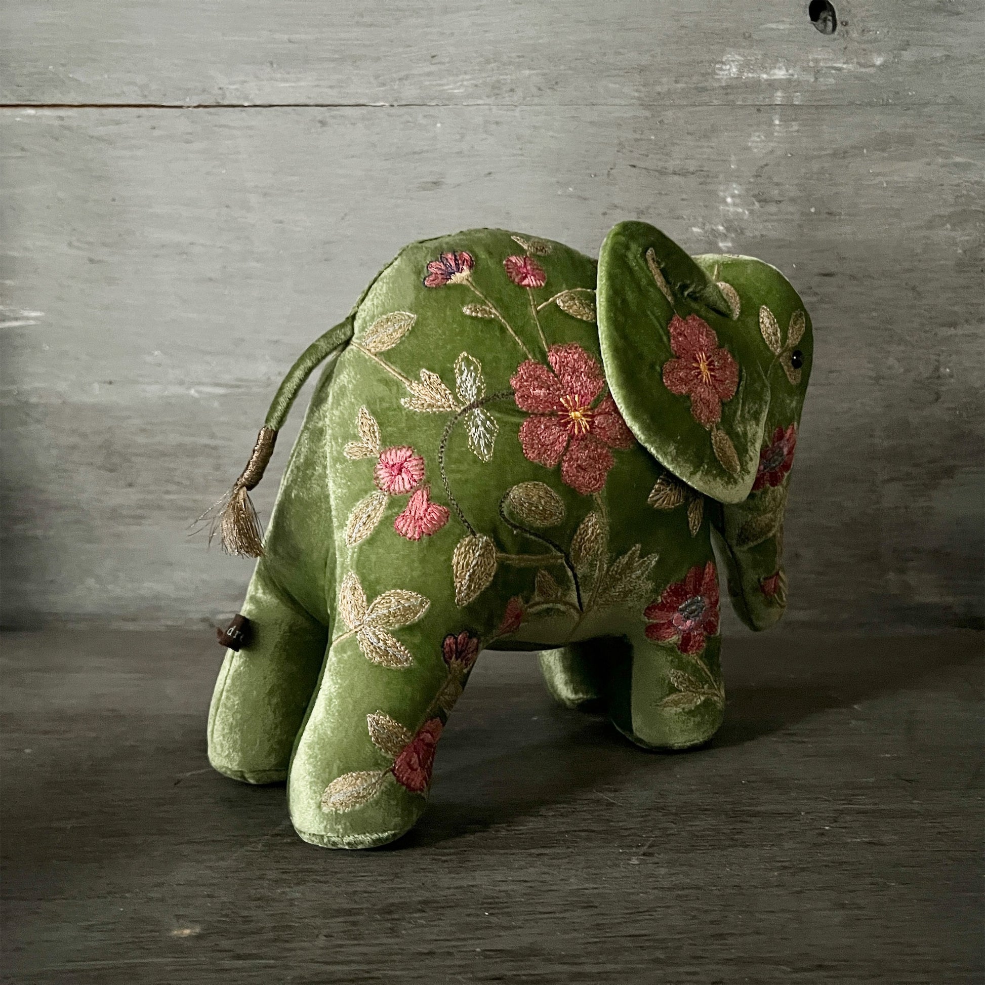 【Anke Drechsel】シルクベルベット Elephant_Emerald