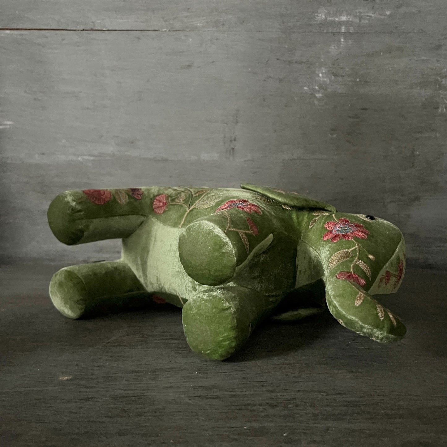 【Anke Drechsel】シルクベルベット Elephant_Emerald