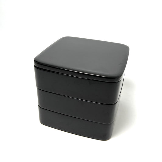 【塗師屋いち松】重箱 3段黒