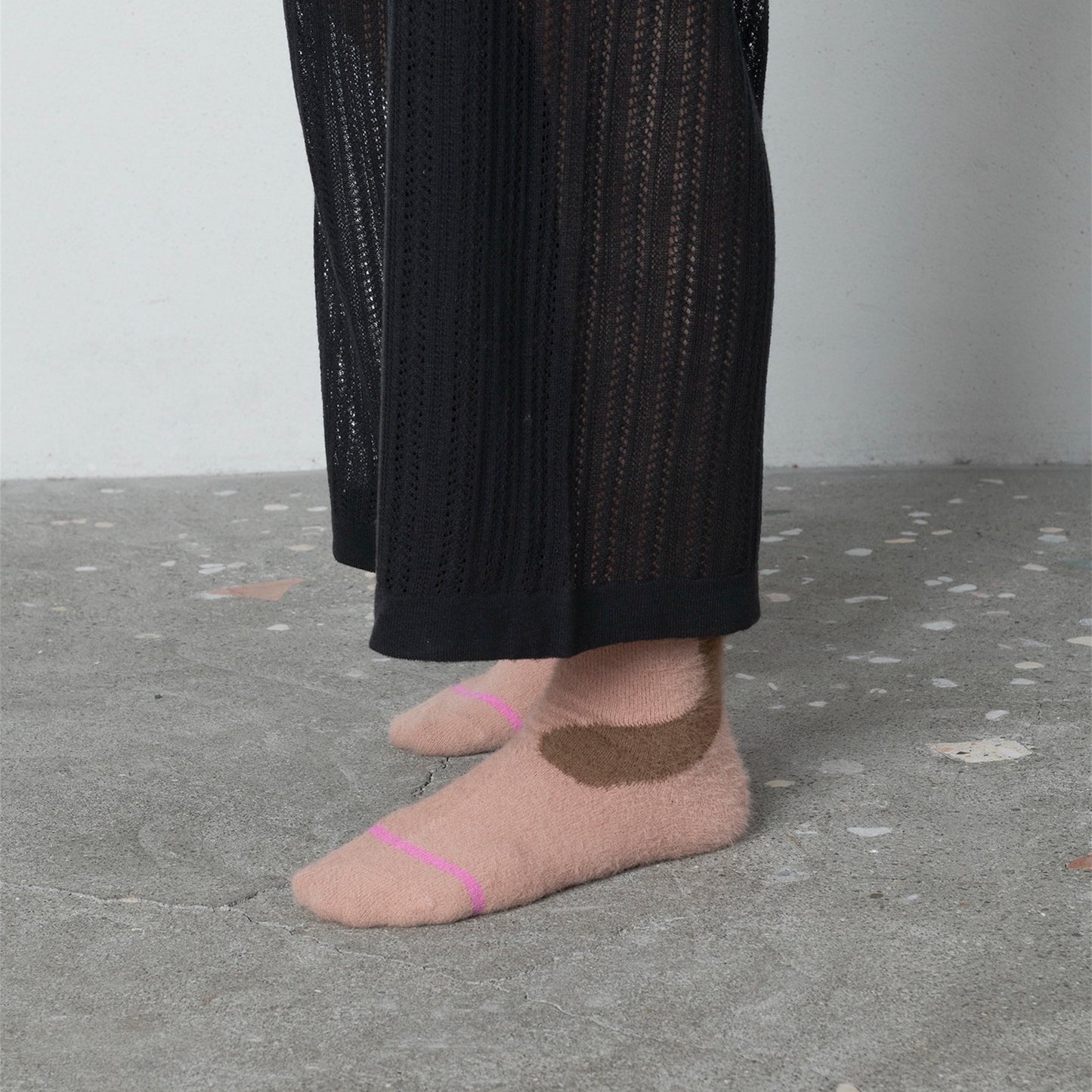 【TRICOTE】SHAGGY LINE SOCKS_252
