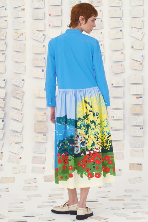 Mii Collection】printed hand embroidered long dress/75 | フィール