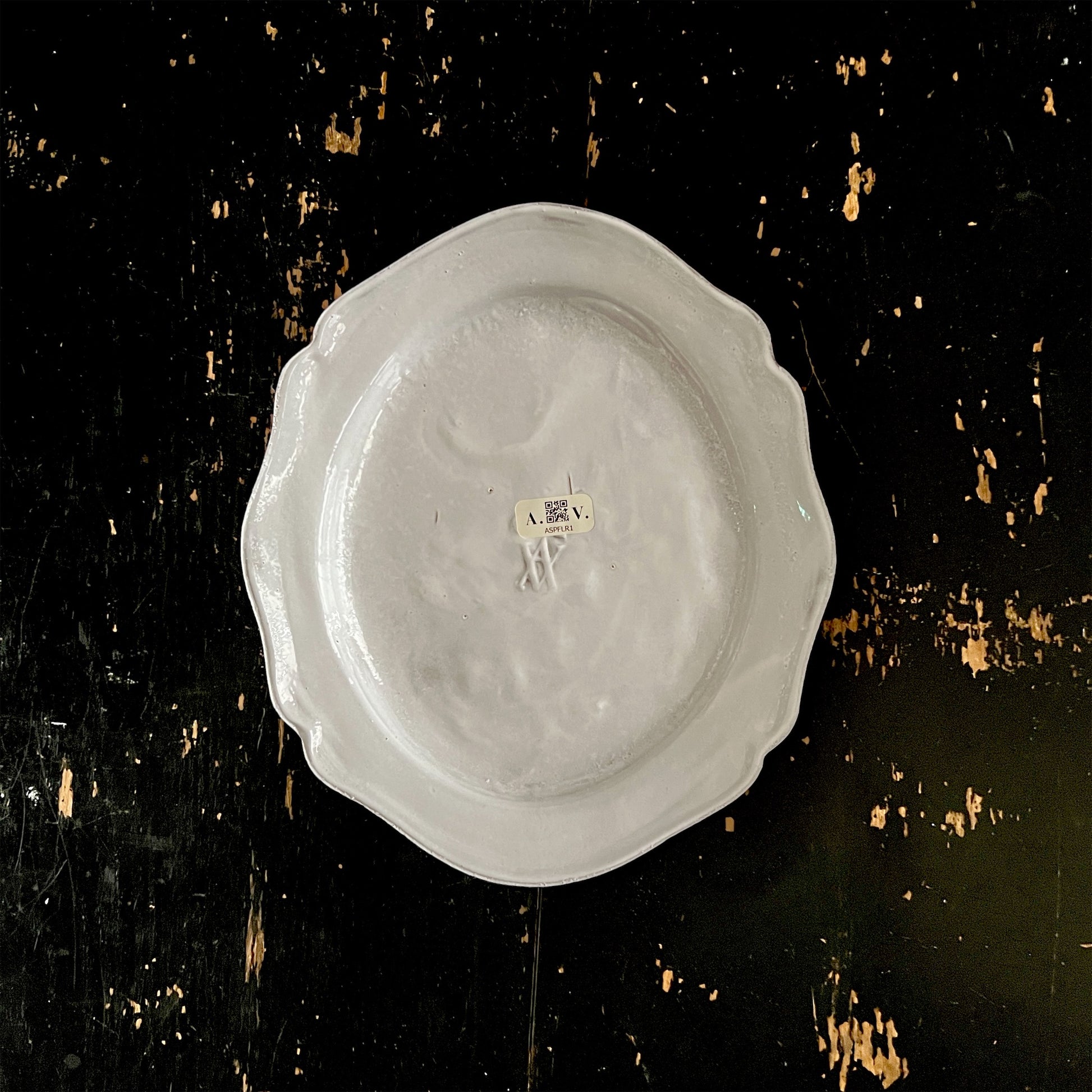 【Astier de Villatte】Fleurs Dessert Plate Lily of the Valley