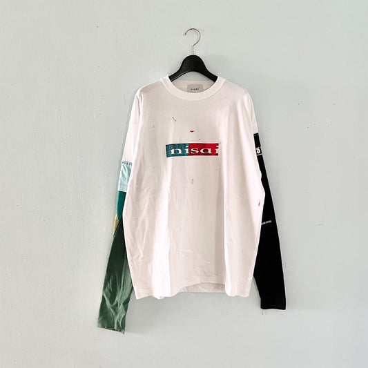【nisai】古着解体再構築のロンT R023
