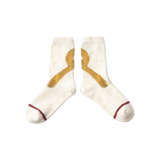 【TRICOTE】SHAGGY LINE SOCKS_252
