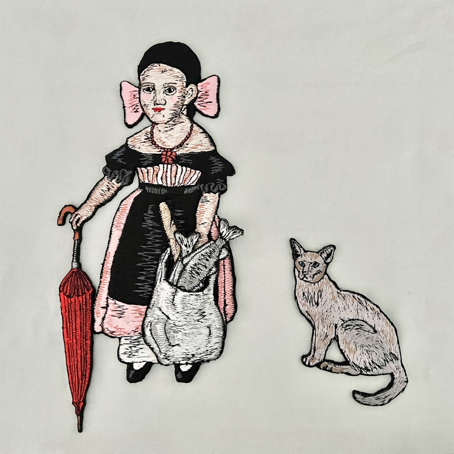 【ma.macaron】買い物少女と猫