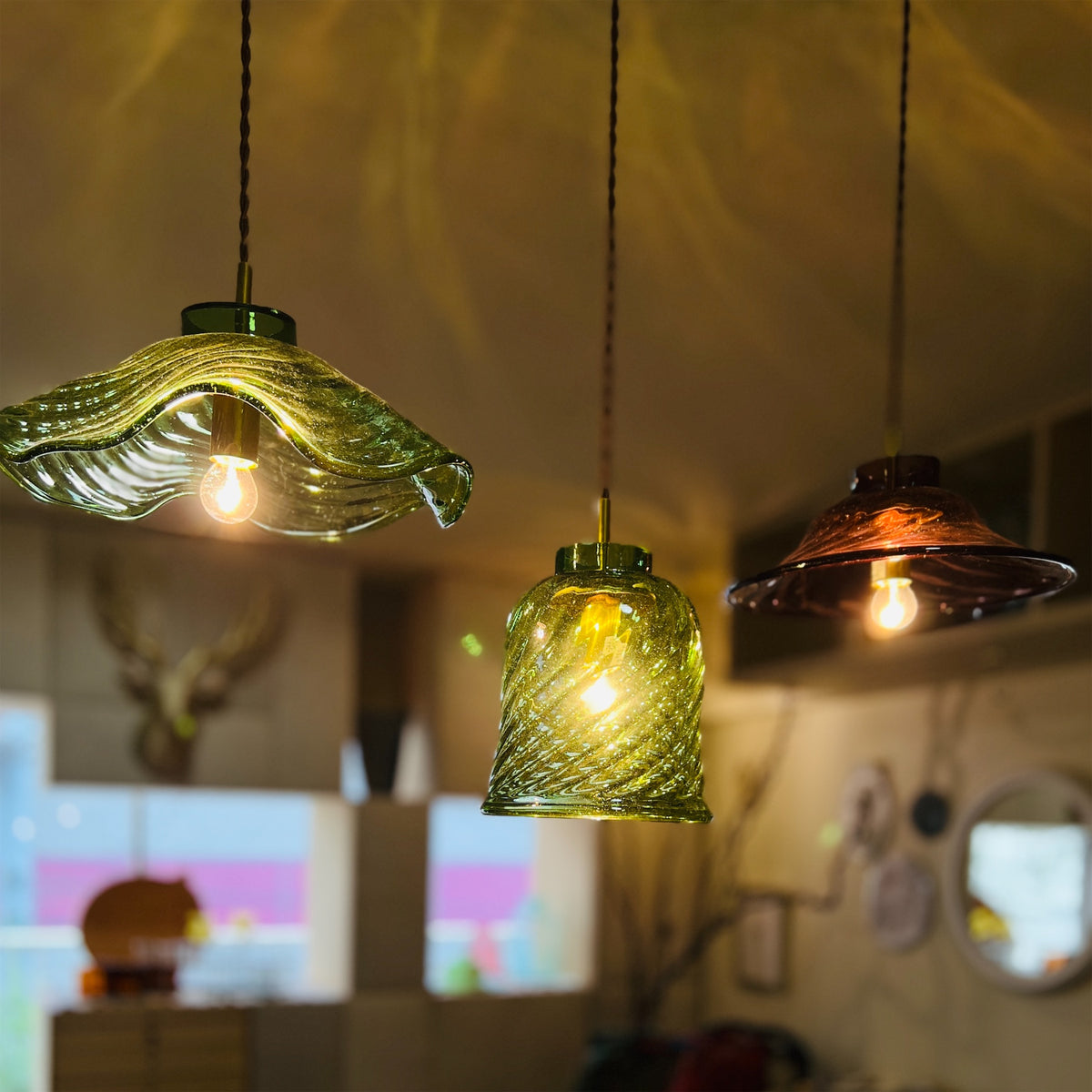 【La Soufflerie】ランプシェード Suspension Dome Framboise