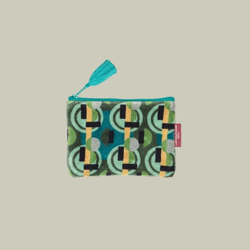【Les Touristes】Velvet Card Holder & Coin Purs_sonia-moss