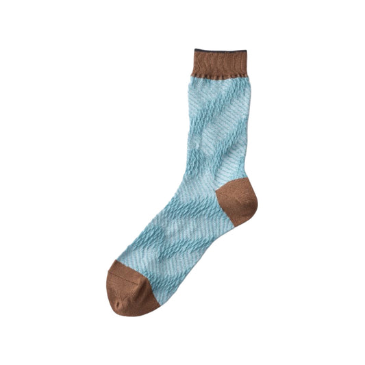 【TRICOTE】BUMPY BLUR STRIPE SOCKS