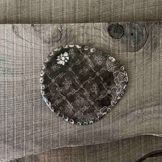 【 Valerie Casado】ソーサー Sous Tasse Simple_Noir-6