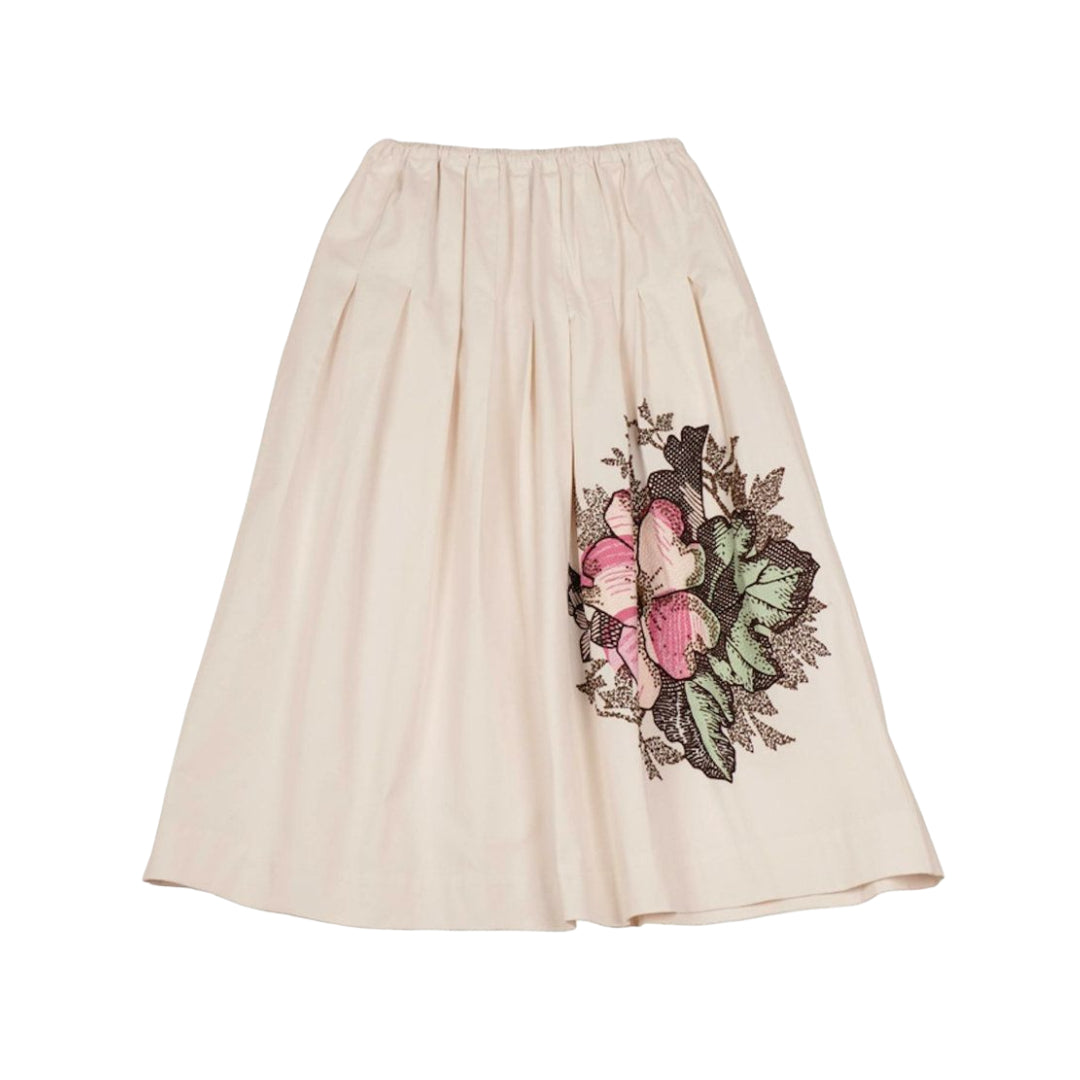 【Mii Collection】Hand Embroidered Long Skirt #74
