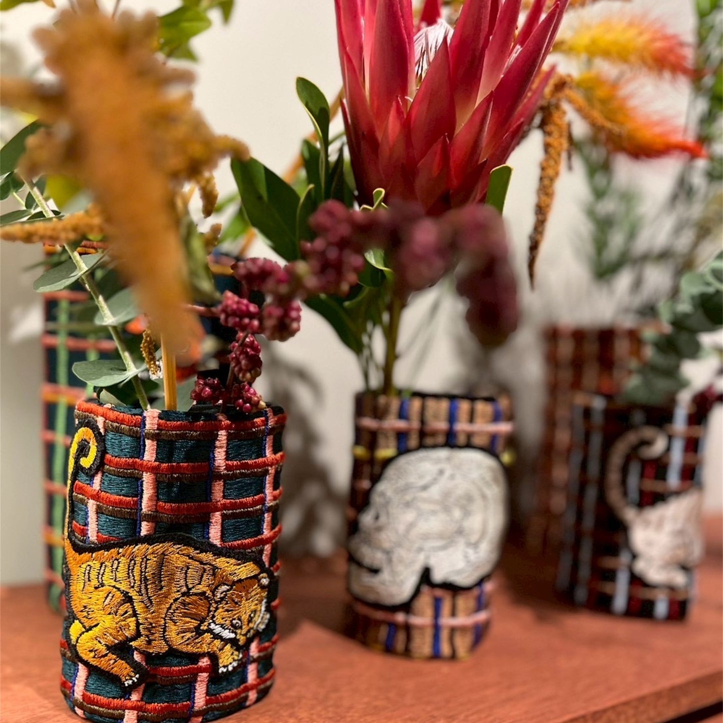 【ma.macaron】フラワーベースカバー トラB