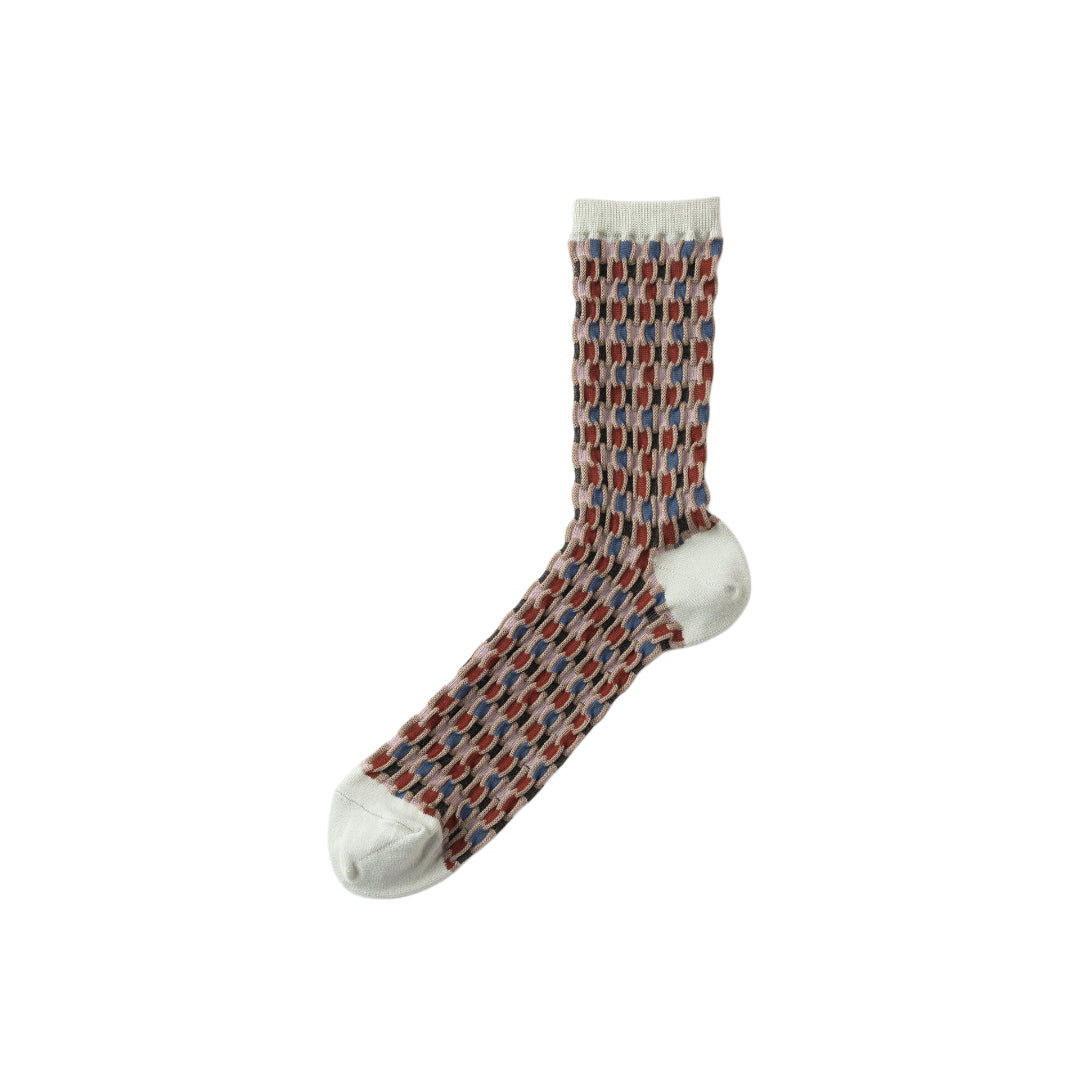 【TRICOTE】BUMPY CHECKERD SOCKS