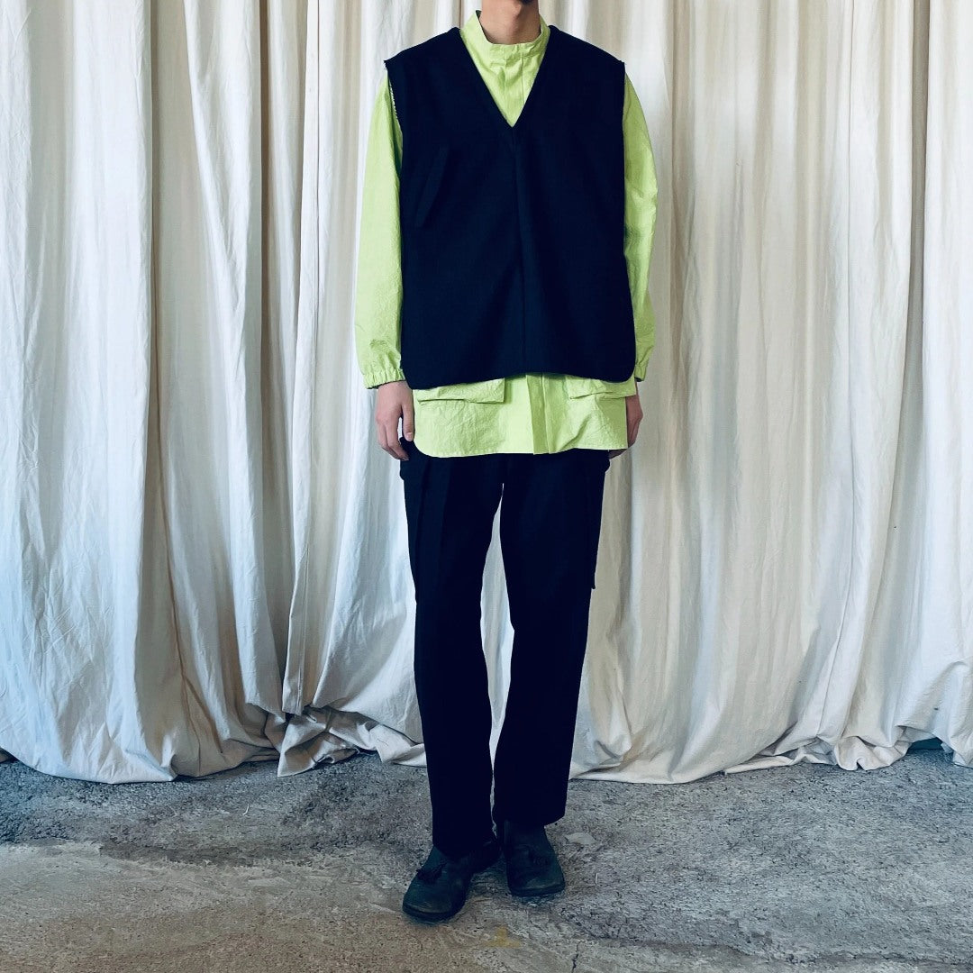 【ohta】black vest st-118