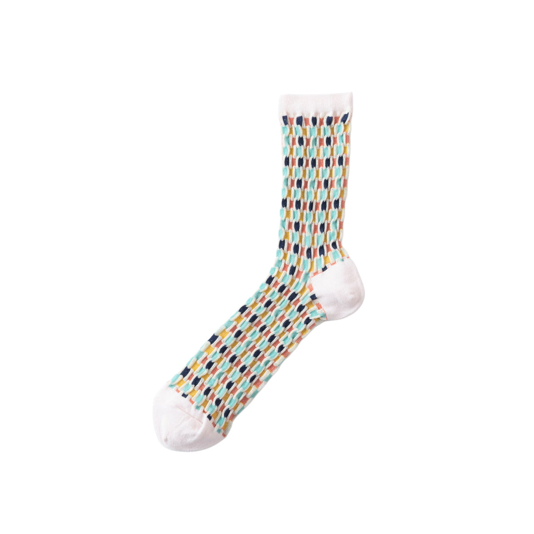 【TRICOTE】BUMPY CHECKERD SOCKS