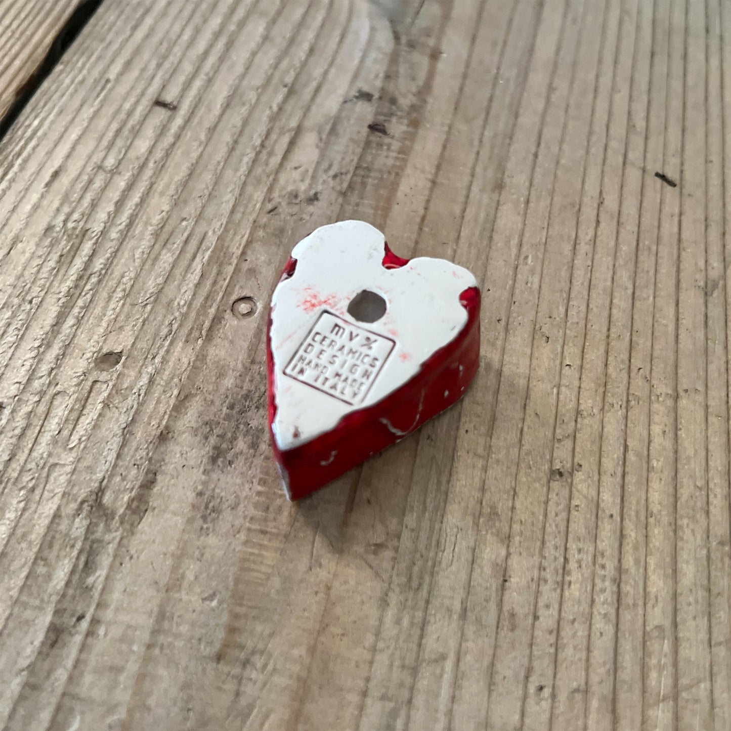【MV% ceramics design】Small Red Heart