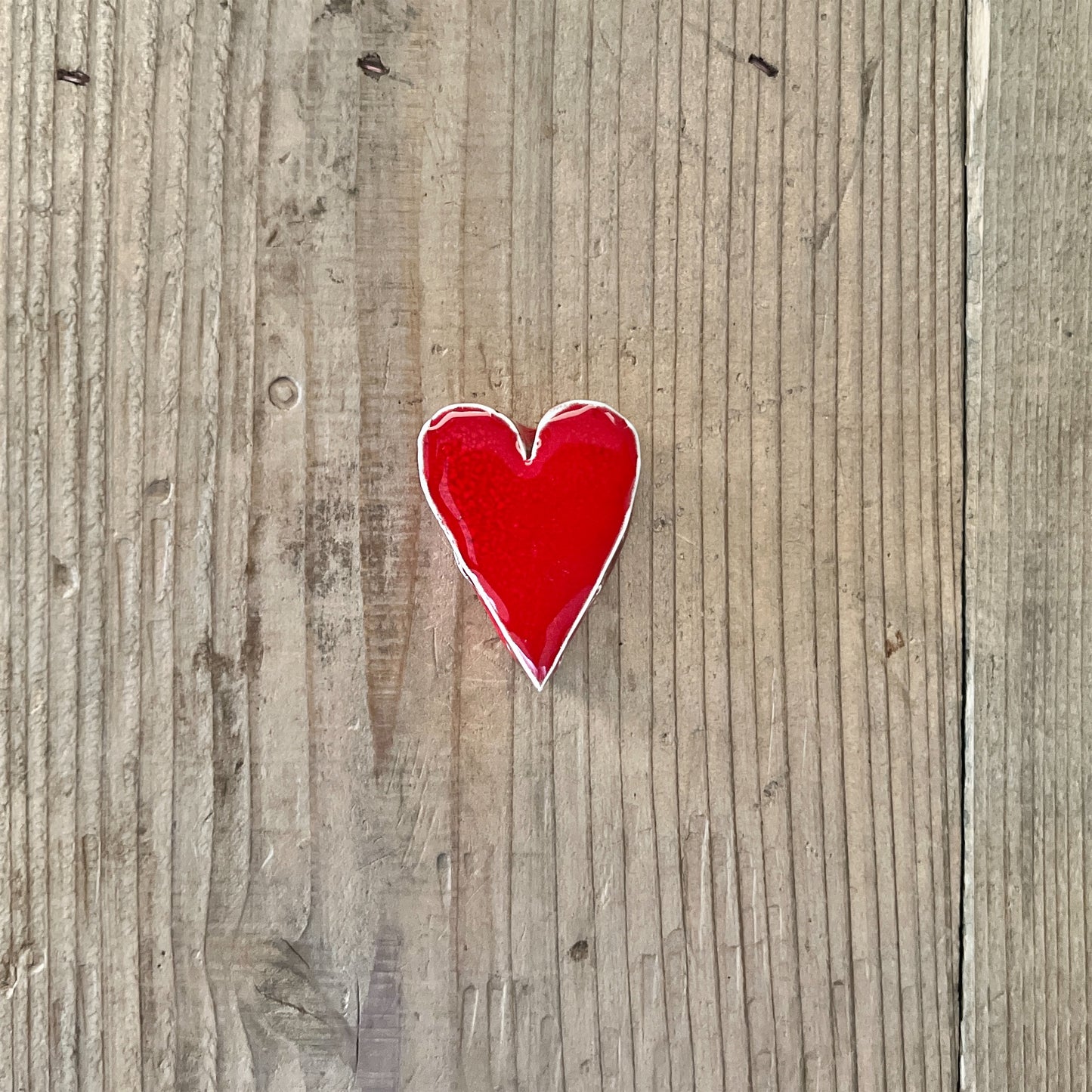 【MV% ceramics design】Small Red Heart
