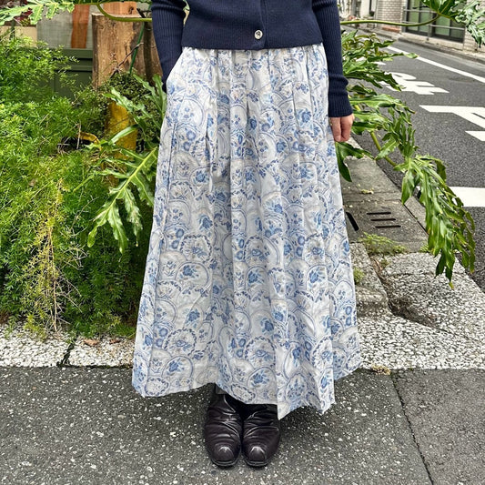 【Mii Collection】Jaquard Woven Brocade Skirt #36