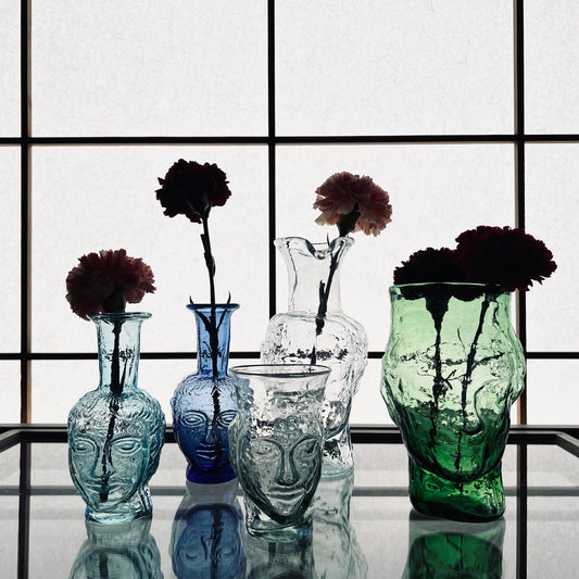 【La Soufflerie】フラワーベース Vase Tete Turquoise Light