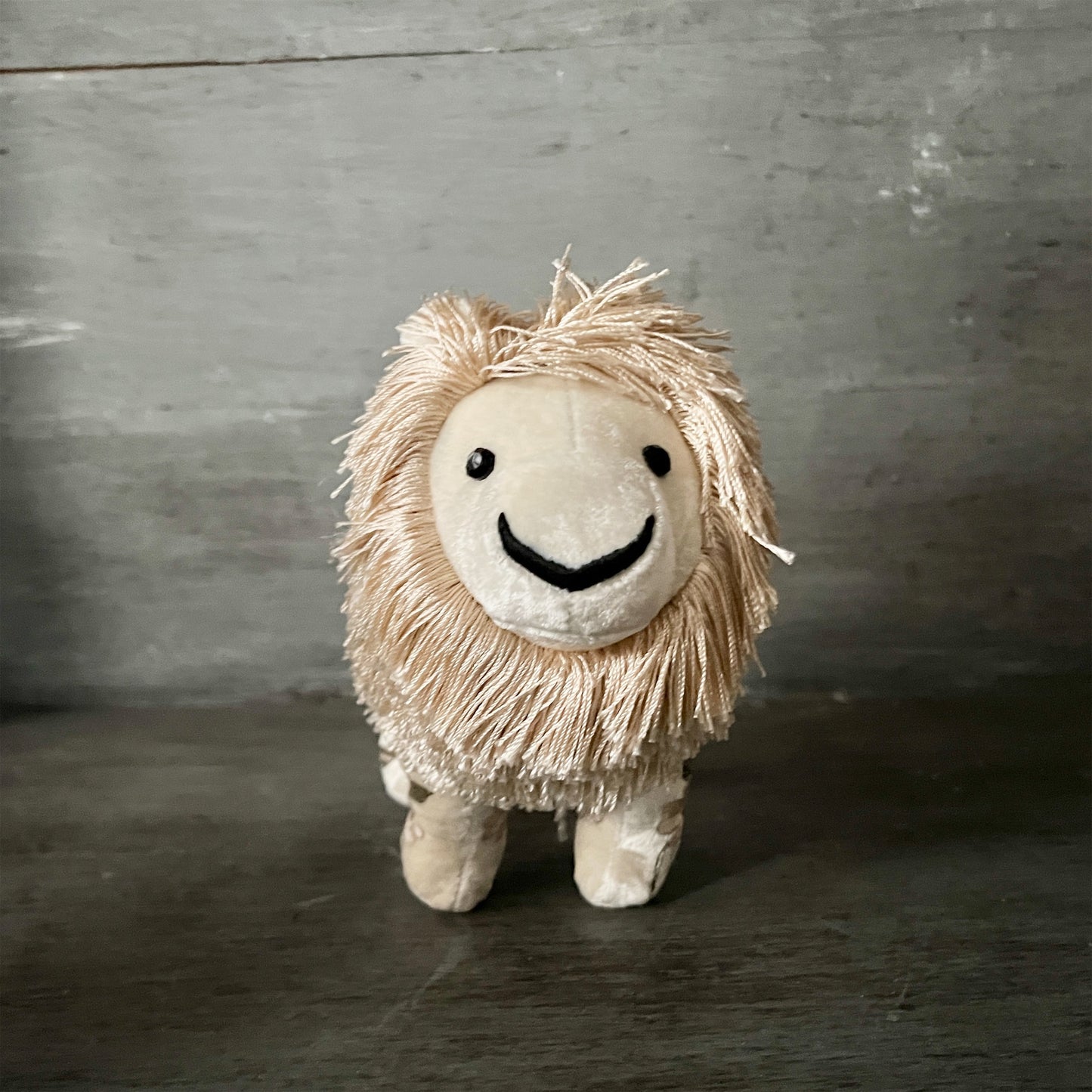 【Anke Drechsel】シルクベルベット Lion_Ivory