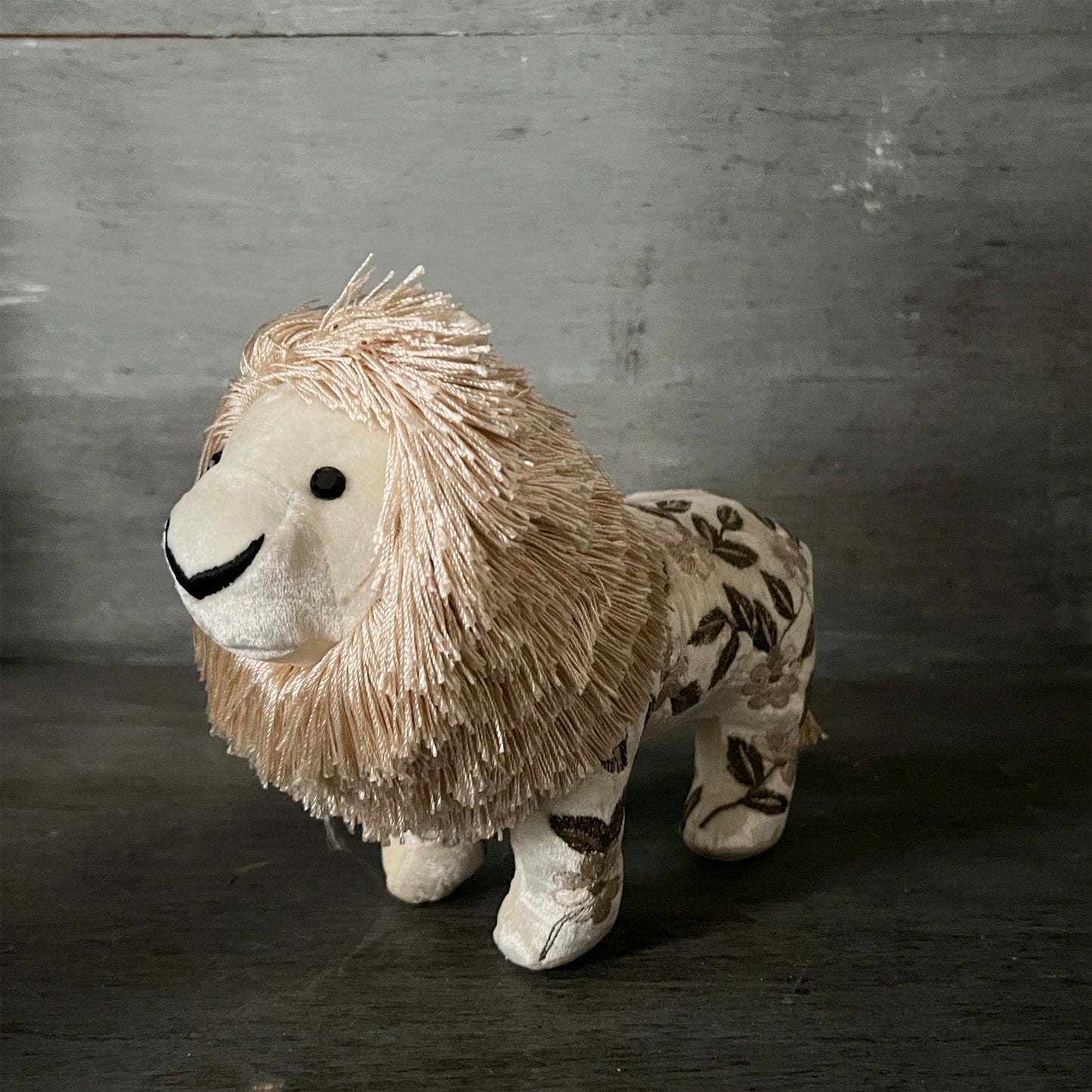 【Anke Drechsel】シルクベルベット Lion_Ivory
