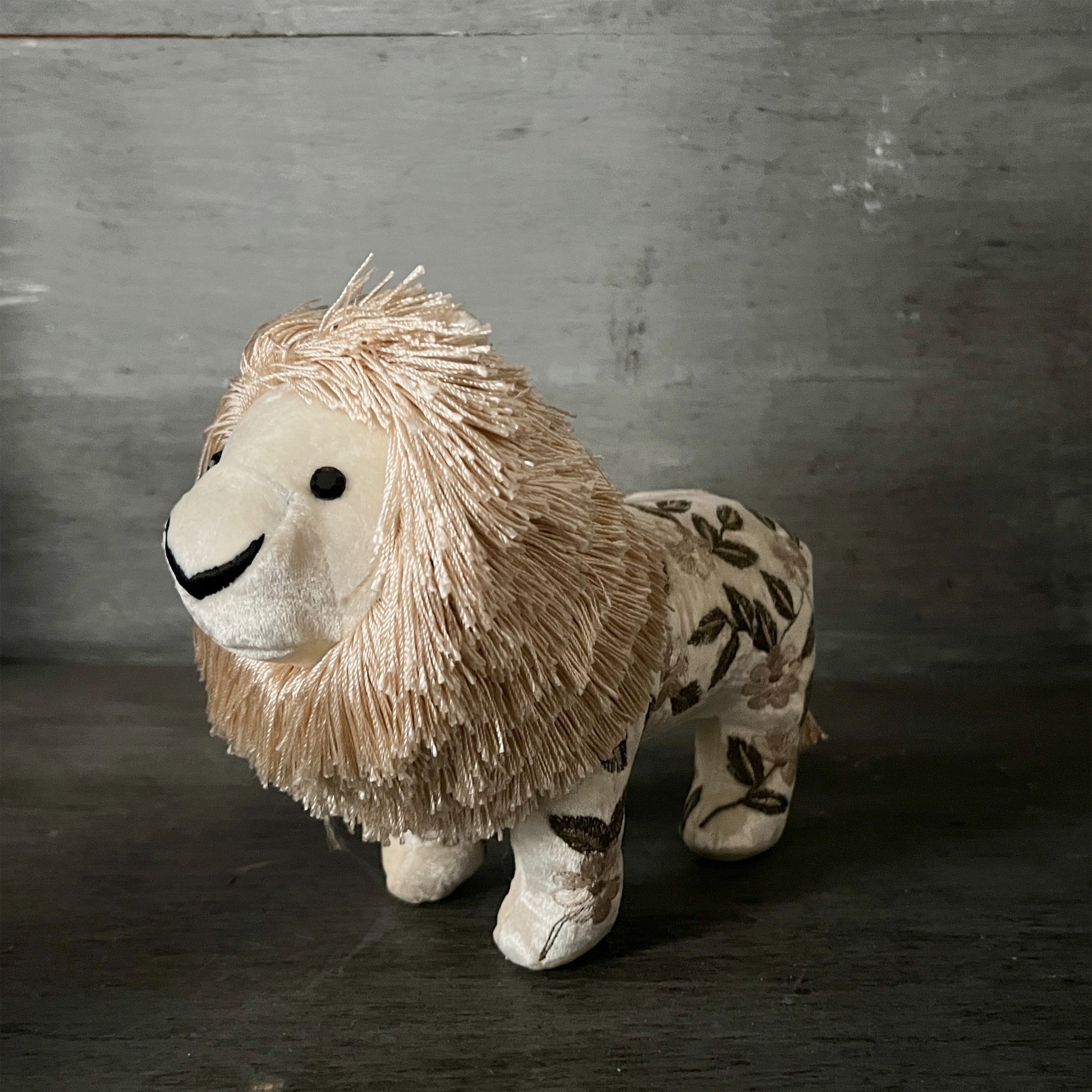 【Anke Drechsel】シルクベルベット Lion_Ivory