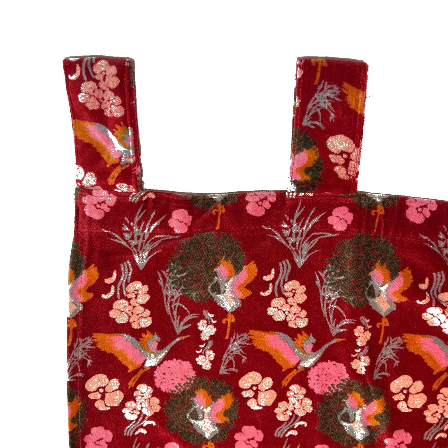 【Les Touristes】 鳥飛ぶベルベットカーテン レッド マルト・デムラン セレクト