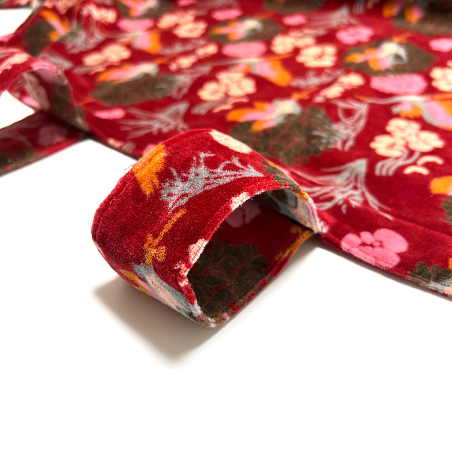 【Les Touristes】 鳥飛ぶベルベットカーテン レッド マルト・デムラン セレクト